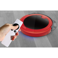 家用智能扫地机器人多功能三合一扫吸拖一体扫地机吸尘器礼品 高配版红(遥控+扫吸拖三合一)