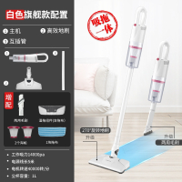 奥克斯吸尘器湿拖一体家用小型手持式大吸力功率静低噪音除尘毛发_白色经典款吸拖旗舰款