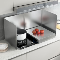 魅扣厨房挡油板炒菜防溅油烟机隔热隔油防油挡板煤气灶台耐不锈钢其他厨房