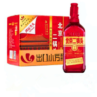 永丰牌北京二锅头 鸿运当头(红瓶) 42度清香型出口型小方瓶 500ml *12瓶 整箱装