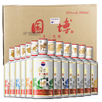 贵州茅台酒 国博十二生肖纪念酒 53度酱香型白酒500ml*12瓶 整箱装