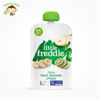 小皮(Little Freddie)欧洲进口 香蕉猕猴桃梨苹果泥 100g/袋装 宝宝辅食婴儿蔬果泥 适合6个月以上