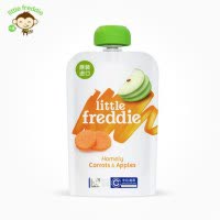小皮（Little Freddie）欧洲进口 胡萝卜苹果泥 100g/袋装 宝宝辅食婴儿蔬果泥 适合6个月以上