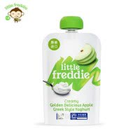 小皮(Little Freddie)欧洲进口 发酵乳苹果水果泥 100g/袋装 宝宝辅食婴儿水果泥 适合6个月以上
