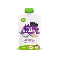 小皮(Little Freddie)欧洲原装进口 燕麦发酵乳西梅水果泥 100g/袋装 宝宝辅食水果泥 适合6个月以上