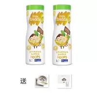 小皮欧洲原装进口菠萝香蕉泡芙手指谷物圈42g*2罐 婴儿无糖10个月宝宝零食puffs