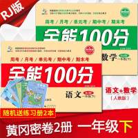 2019小学一年级下册试卷测试卷全套2册全能100分语文 一年级(下) RJ版语文数学卷子课时练人教版下学期试卷同步