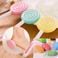 棒棒糖+彩色石头磨脚石 [火山石+搓脚板]磨脚石去死皮角质工具脚部老茧搓脚脚底