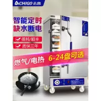 志高(CHIGO)蒸饭柜商用电蒸箱馒头家用小型蒸机全自动燃气蒸饭车菜机 2盘