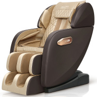 佳仁(JARE)机械手新款按摩椅家用全自动全身揉捏振动可躺沙发太空智能舱 黑棕色