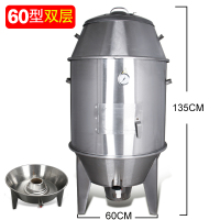 木炭90型双层80商用烤鸭炉时光旧巷带视窗叉烧吊炉烧腊鸡鹅羊排不锈钢 60型无视窗款