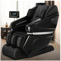 佳仁(JARE)新款豪华按摩椅家用全身全自动零重力豪华太空舱导轨老人 新款4D智能机械手黑色豪华至尊版