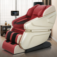佳仁(JARE)按摩椅家用全身新款智能双SL揉捏全自动太空豪华舱沙发器 奢华香槟红旗舰版