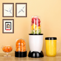 榨汁机时光旧巷家用水果小型全自动果蔬多功能迷你炸果汁打汁机简易榨汁杯 升级象牙白(四杯四刀)