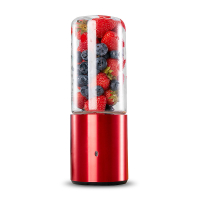 电动榨汁机时光旧巷家用小型炸水果汁便携式迷你全自动多功能搅拌杯装 红色单口普通版