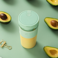 榨汁机时光旧巷小型便携式家用多功能充电迷你学生水果自动榨汁杯 (K11)薄荷绿