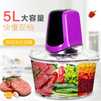 绞肉机家用时光旧巷电动小型全自动碎辣椒机搅水饺馅机蒜泥机多功能料理机 5升快慢双档+备用刀片