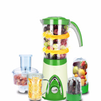 料理机多功能时光旧巷家用豆浆小型辅食机果汁研磨绞肉搅拌机 绿色JX2598
