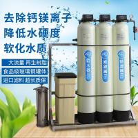 软水机地下井水过滤净水器时光旧巷家用锅炉软化水处理设备大型软水器 选装阻垢系统 1T/H三个罐体(含精密/滤料)
