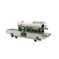 塑料袋薄膜连续封口机金蛋全自动商用铝箔茶叶月饼袋封口机 烤漆外壳标准款