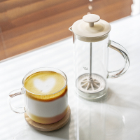 打奶泡器 手动手打奶泡机 奶泡壶时光旧巷 咖啡牛奶打泡器 玻璃奶泡杯