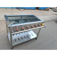 商用韩式四五六八眼带篦子煲仔炉时光旧巷多眼燃气灶多头煤气炉砂锅平炉灶 六小头