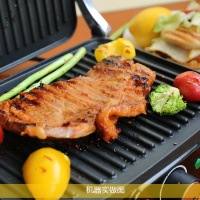 家用多功能帕尼尼机时光旧巷全自动煎牛扒烧烤牛排机三明治汉堡电煎锅