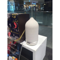 陶瓷香薰喷雾仪香薰机时光旧巷加湿器香薰精油 白色凌纹陶瓷机+6瓶体验精油