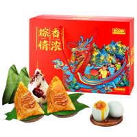 西瓜味的童话 粽香情浓(9粽2蛋6糕)1430g嘉兴手提粽子 礼盒装 蛋黄 肉粽 赤豆蜜枣 粽子礼盒