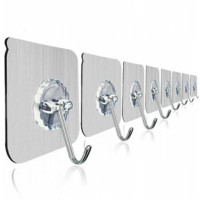 透明无痕强力挂钩不粘胶承重卫生间挂扣瓷砖墙壁挂免打孔黏贴粘钩