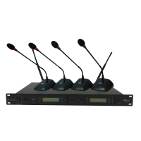 启诺 QN-CG014一拖四无线音像联动话筒黑灰(个)