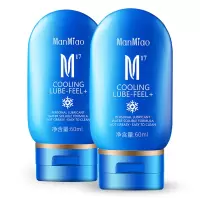 漫渺(ManMiao) 人体润滑剂润滑油 水溶性男女用润滑液 成人情趣性用品  冰感2支装润滑