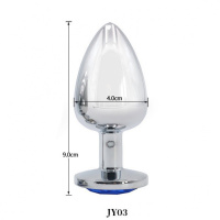 不锈钢金属肛塞夫妻激情性工具情趣用品G点后庭外出肛刺激扩肛 银色大号