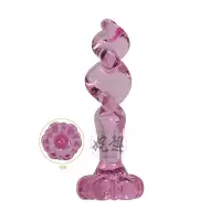 水晶玻璃肛塞G点后庭菊花刺激男女外出自玩情趣快感床上成人用品 型号B148