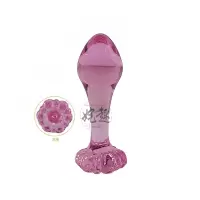 水晶玻璃肛塞G点后庭菊花刺激男女外出自玩情趣快感床上成人用品 型号B65