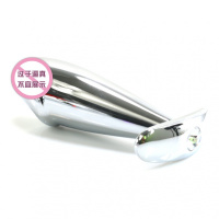 金属阳具肛塞男女后庭自玩快感性工具情趣用品外出肛栓仿真阳具 透明钻