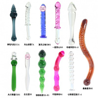 阳具拉珠肛塞G点后庭水晶玻璃男女自玩挑逗情趣用品性工具冰火棒 铮铮铁骨YZ-P1