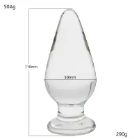 玻璃肛塞自玩后庭菊花刺激成人性用品扩肛器成人玩具情趣用品水晶 50A