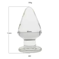 玻璃肛塞自玩后庭菊花刺激成人性用品扩肛器成人玩具情趣用品水晶 60C