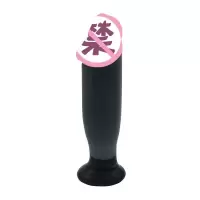 水晶玻璃阳具女用自玩快感茎JJ冰火棒后庭肛塞肛自玩成人用品 黑色Y-L
