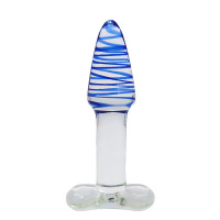 姹趣玻璃肛塞后庭菊花刺激性工具成人性用品花型底座 款式BL12