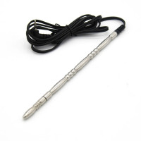 乐乐窝脉冲电流双极不锈钢马眼插棒尿道刺激堵扩张男用自嗨玩sm情趣玩具调教性工具成人用品 双极马眼棒猛进E款(无控制器)