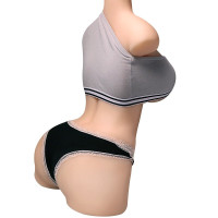 久爱用品男用自嗨玩臀倒模名器飞机杯1:1臀部倒膜真人实体硅胶半身娃娃男性情趣性用品工具 丽娜半截熟女款+礼品包(骨架款)