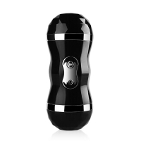 久爱飞机杯男用処女双通道口吸隂道双头菗插温水自加温男人性玩具自嗨玩全自动夹吸成人性用品震动免提 双粉+口飞机杯黑色电动款