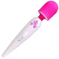 久爱 震动棒快感AV棒女用自嗨玩磁吸充电变频振动按摩狼牙棒成人情趣性用品 粉白充电版