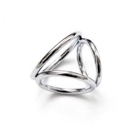 桃色缘 多款胯下皮革套带锁贞套金属阳具套 sm情趣用品男用器具SM私密刺激成人下体性玩 E款阳具连环金属套(看使用说明)