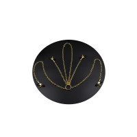 桃色缘 多款贴乳夹贴乳贴 sm情趣用品男女用器具SM私密刺激另类前戏挑逗夫妻调情成人玩具对装 金色乳链(四夹挂脖链)