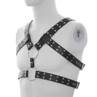桃色缘 情趣限制紧缚衣 乳房束缚下体捆绑绳自缚带 sm情趣用品男女用器具SM夫妻调情另类私密皮革内衣 H款
