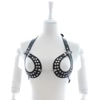 桃色缘 情趣限制紧缚衣 乳房束缚下体捆绑绳自缚带 sm情趣用品男女用器具SM夫妻调情另类私密皮革内衣 O款