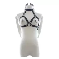 桃色缘 情趣限制紧缚衣 乳房束缚下体捆绑绳自缚带 sm情趣用品男女用器具SM夫妻调情另类私密皮革内衣 P款